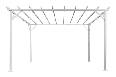 Piode Pergola Weiß/grau