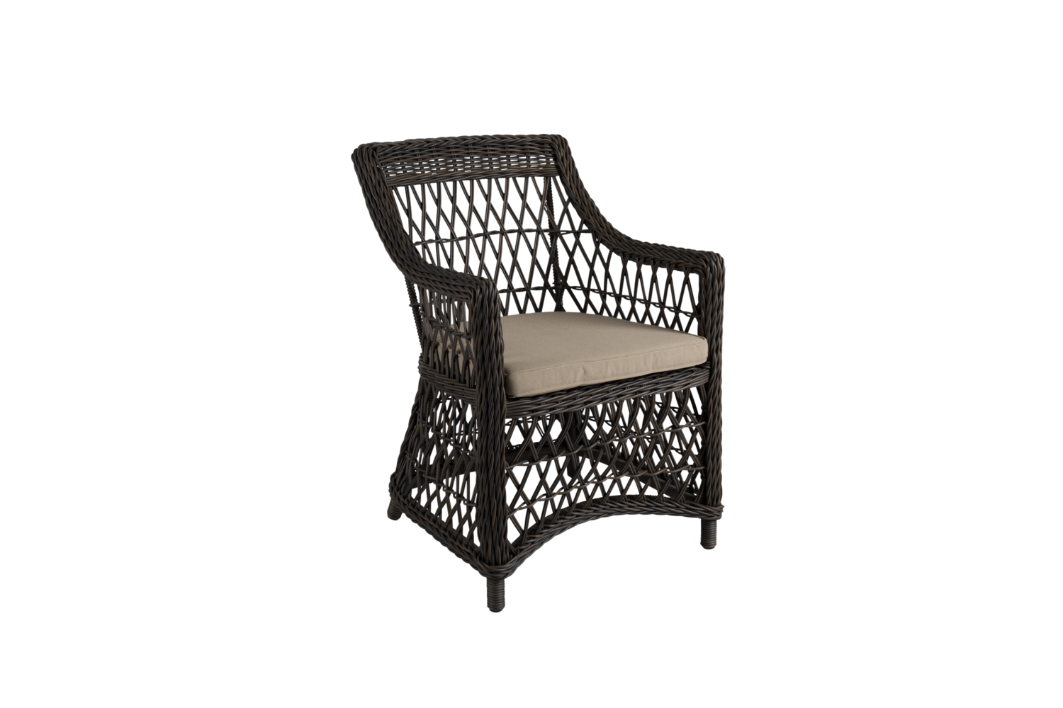 Beatrice Diningsessel Braun/beige