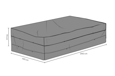 Möbelabdeckung Sofa Schwartz - Atmungsaktiv