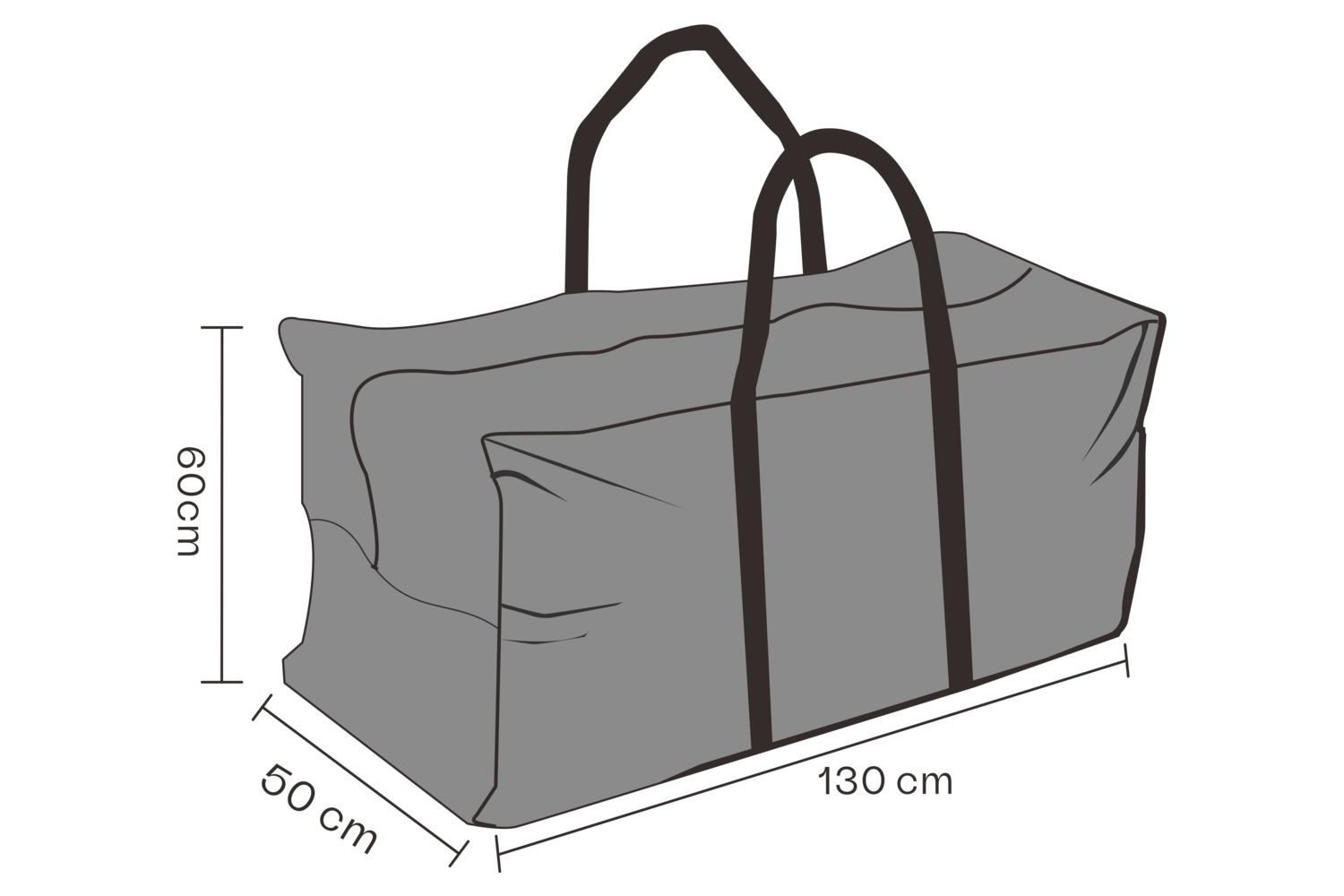 Möbelabdeckung Kissentache Schwarz - Wasserabweisend