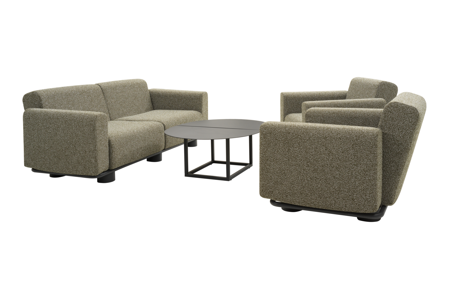 Olive Loungetisch Antrazit