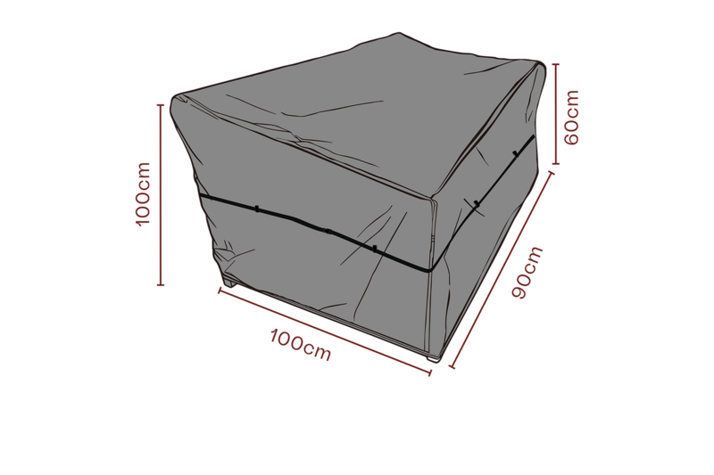 Möbelabdeckung Sessel Schwarz