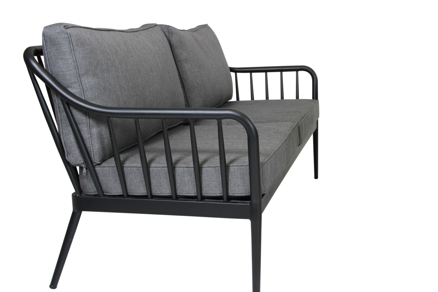 Coleville 2,5-Sitzer-Sofa Schwarz/grau