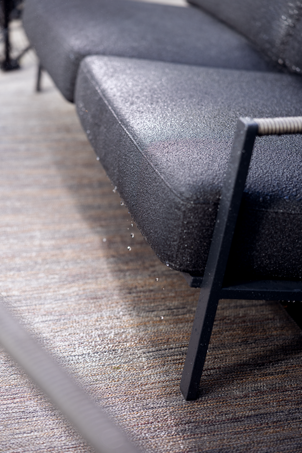 Lyra 2,5-Sitzer-Sofa Schwarz/Teddy Black