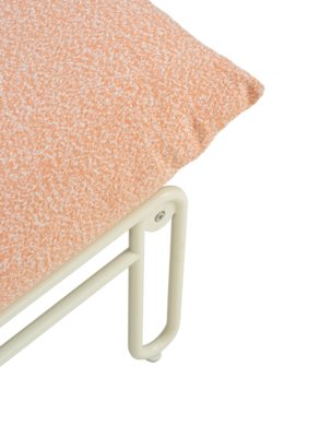 Blixt Loungesessel Pearl White/Teddy Orange
