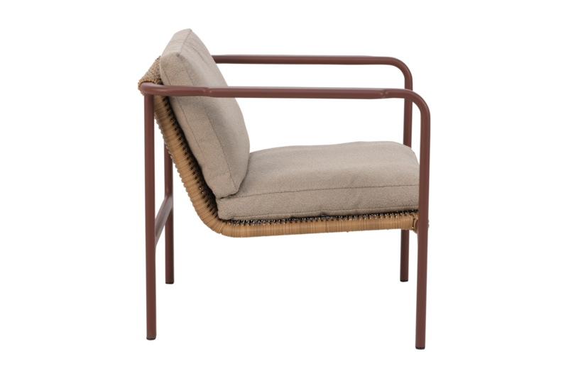 Motty Sessel Zin Red/Teddy Beige