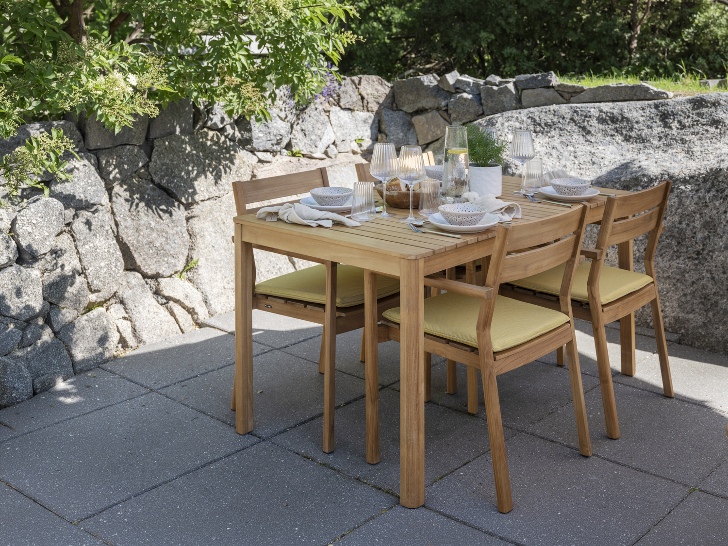 Delia Teak Diningsessel Natur