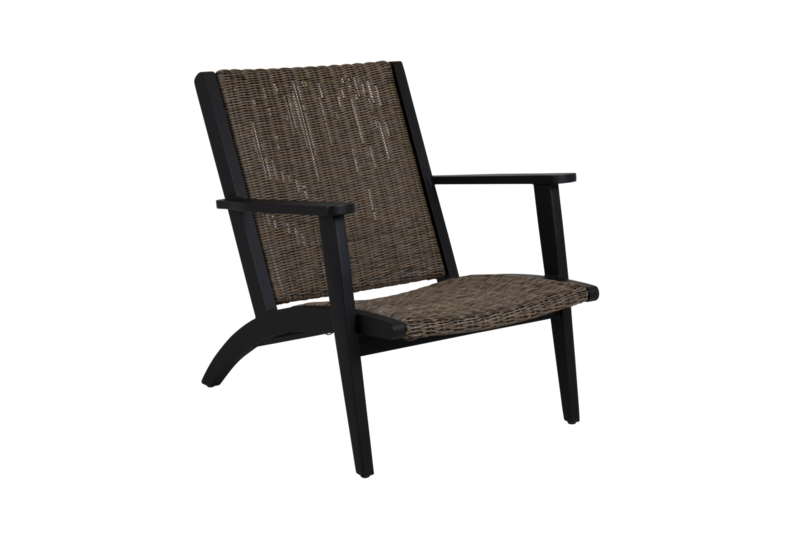 Kira Lounge Sessel Black_rustic