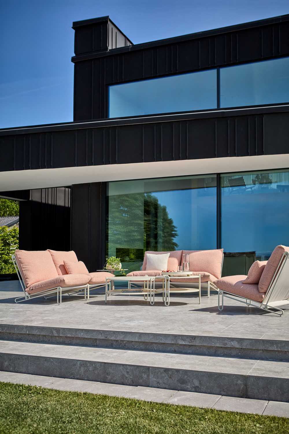 Blixt Loungetisch Pearl white