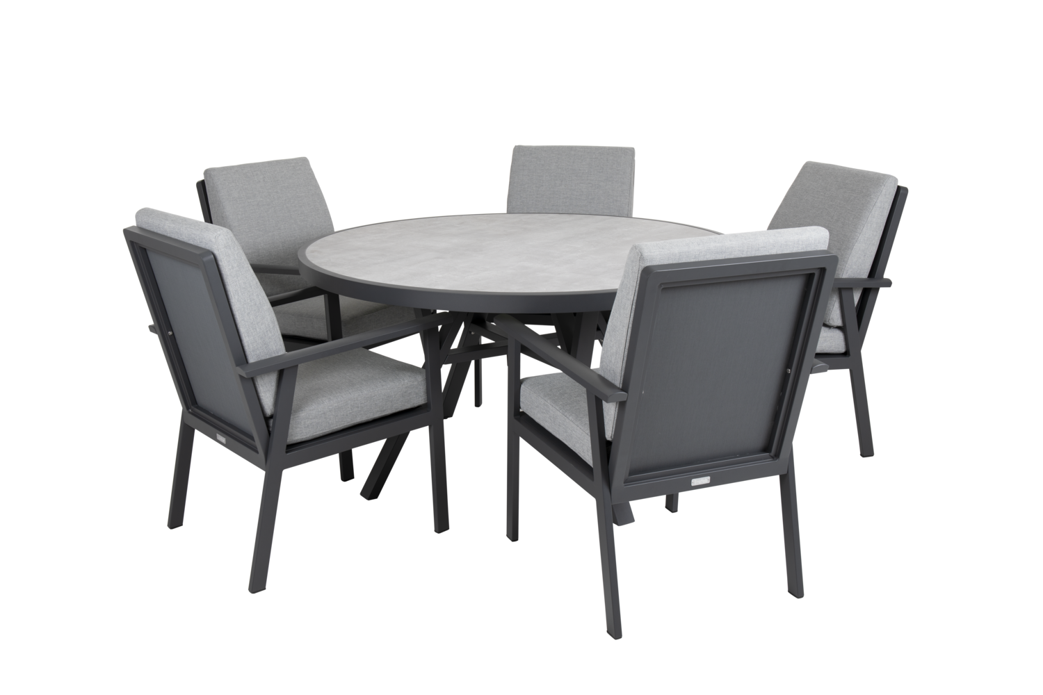 Samvaro Diningsessel Antrazit/Pearl grey