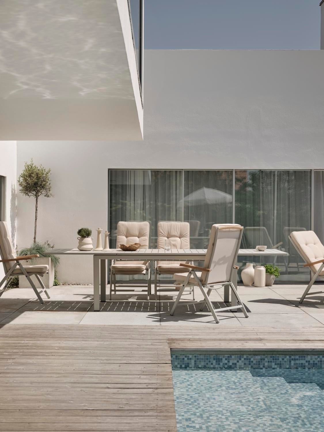 Andy Positionsstuhl Light Grey/Off-White