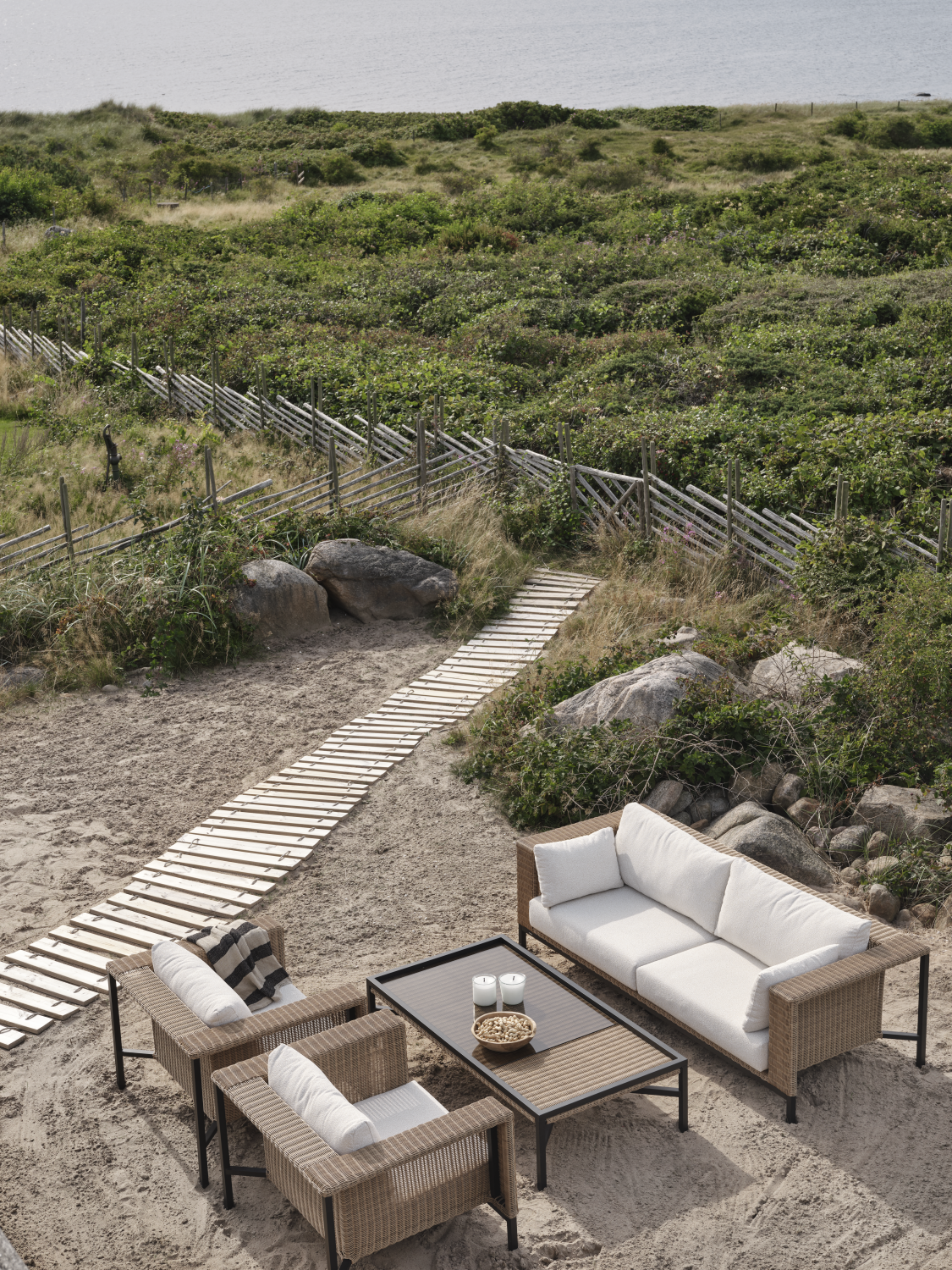 Shell Sessel Rustik/Teddy Rice