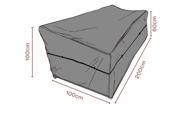 Möbelabdeckung Sofa Schwarz