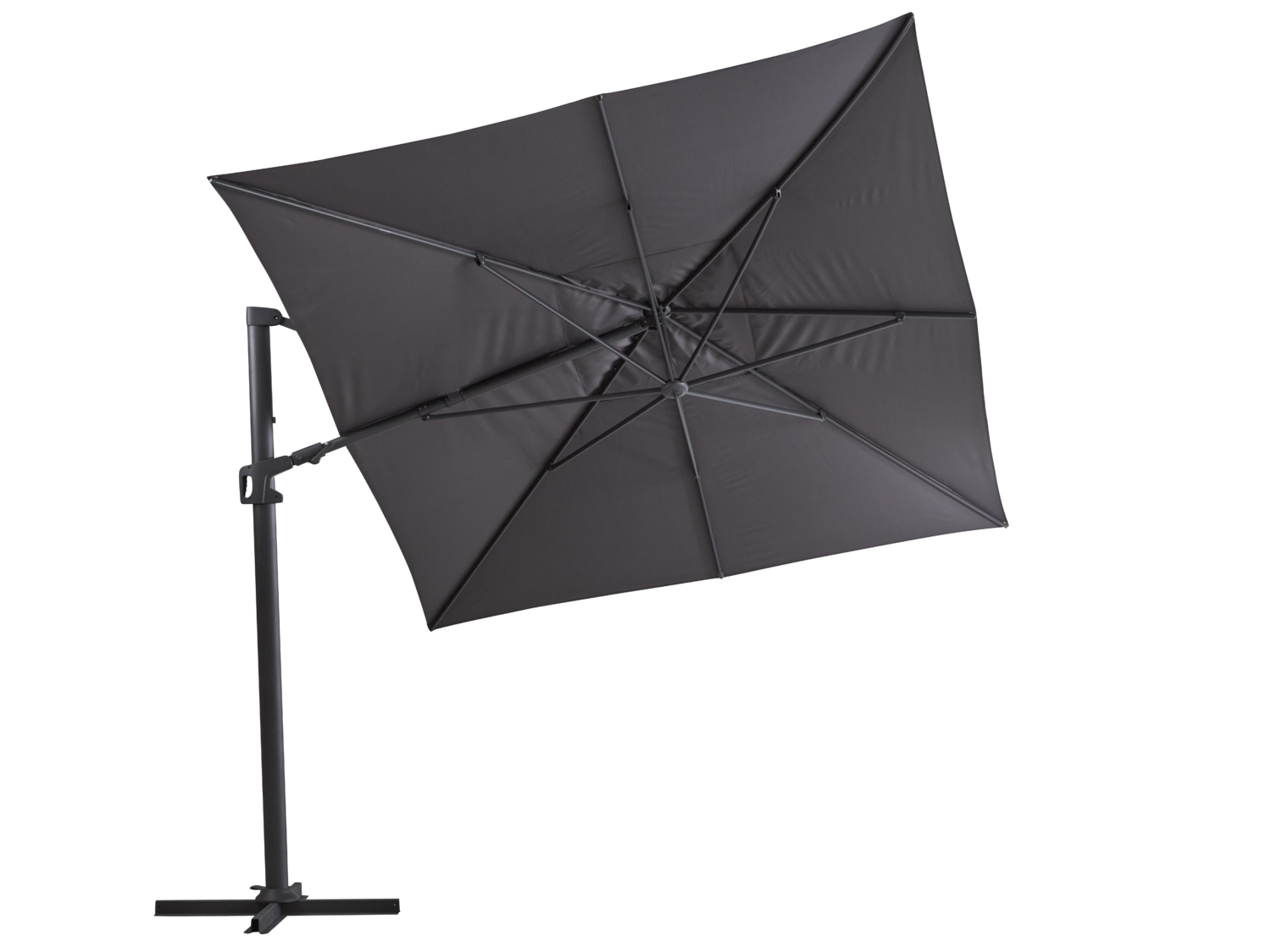 Vinovo Hängesonnenschirm Antrazit/Grau