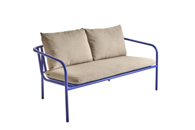 Bendt 2-Sitzer Sofa Indigo Blue/Teddy Beige