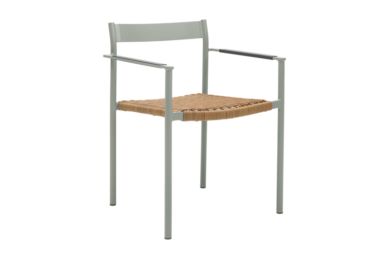 DK Diningstuhl Light Grey/Natur
