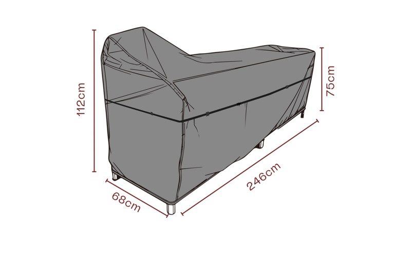 Möbelabdeckung Outdoorküche Schwarz