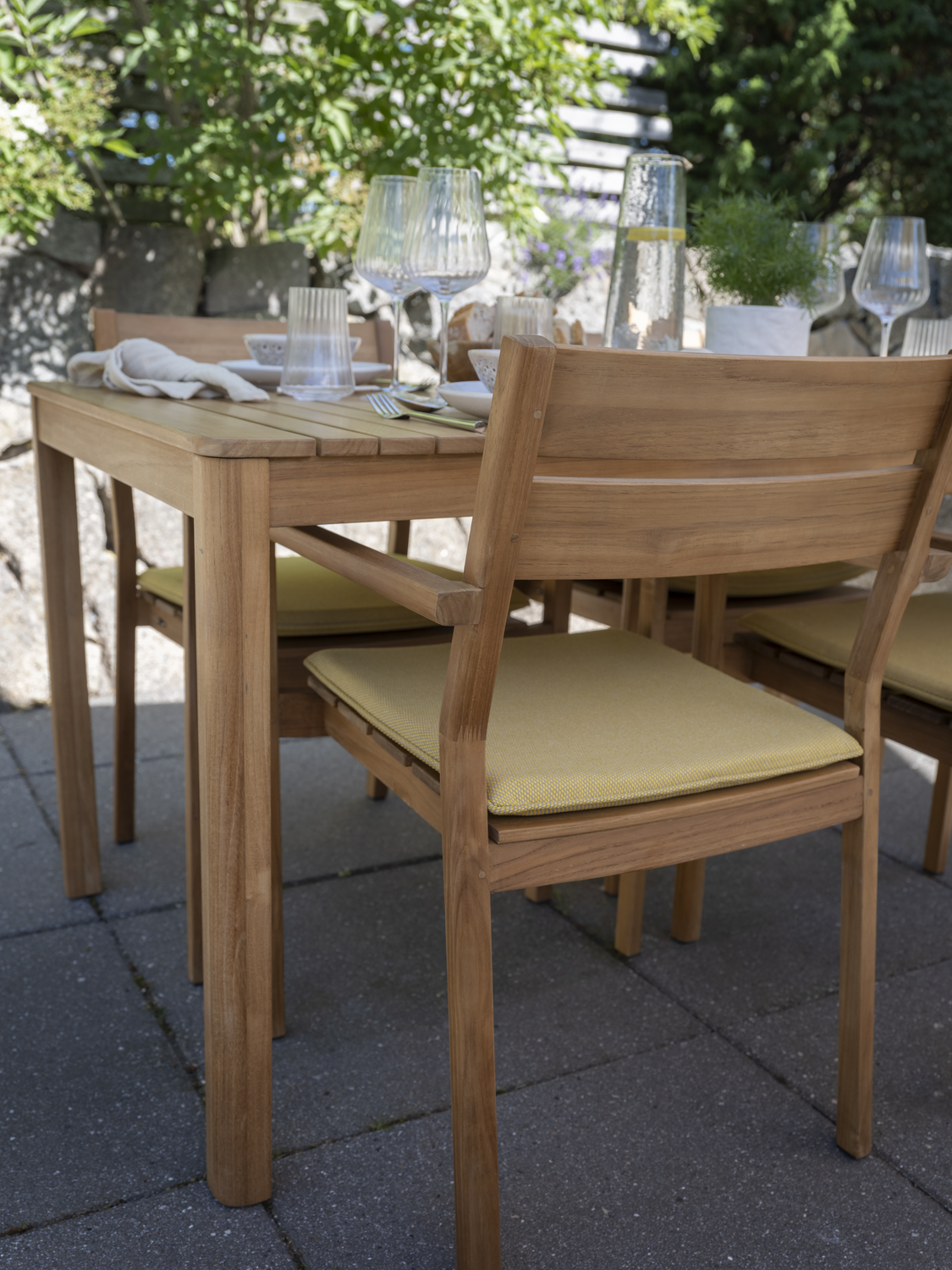 Delia Teak Diningsessel Natur