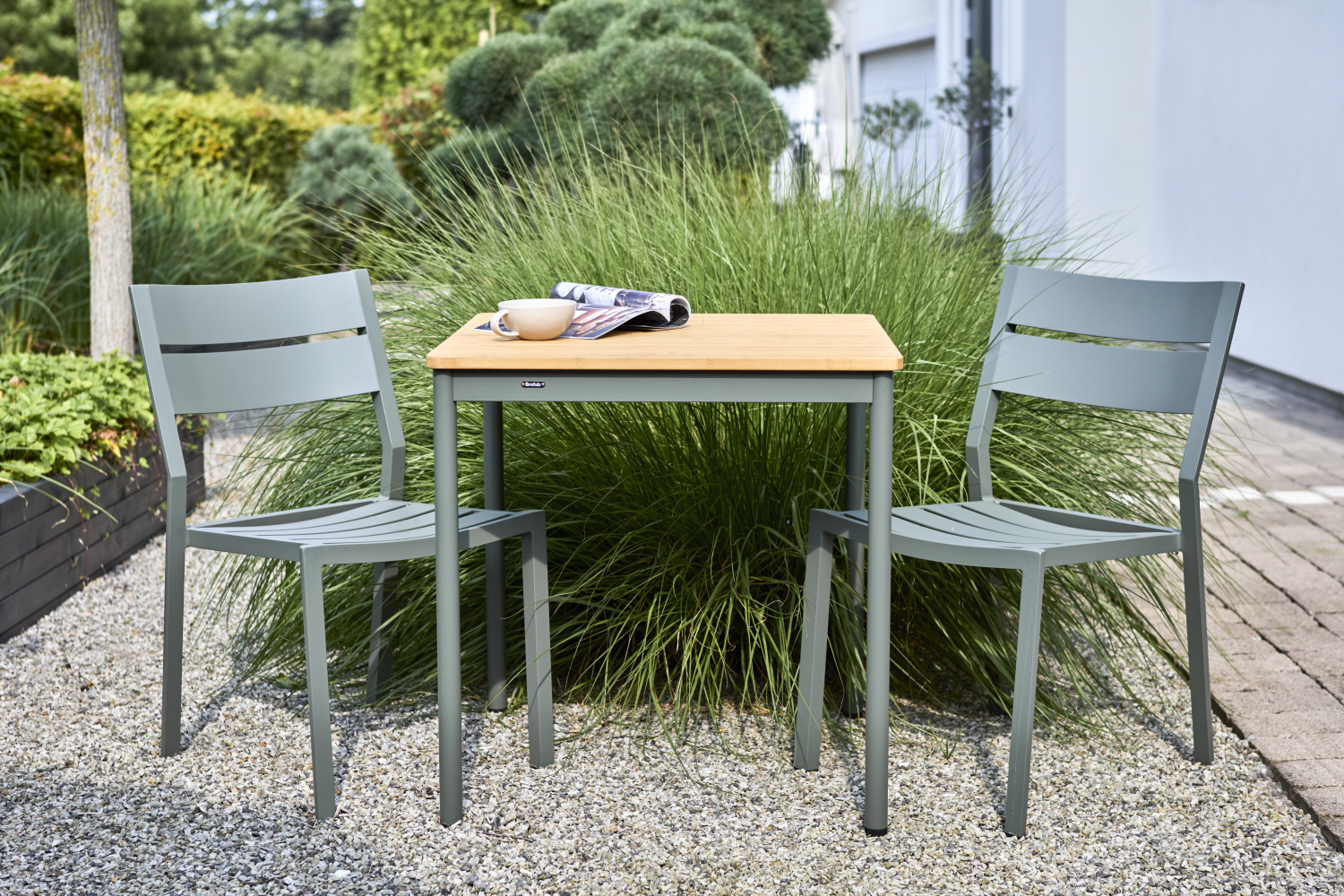 Nox Café-Tisch Nordic Green/Bamboo