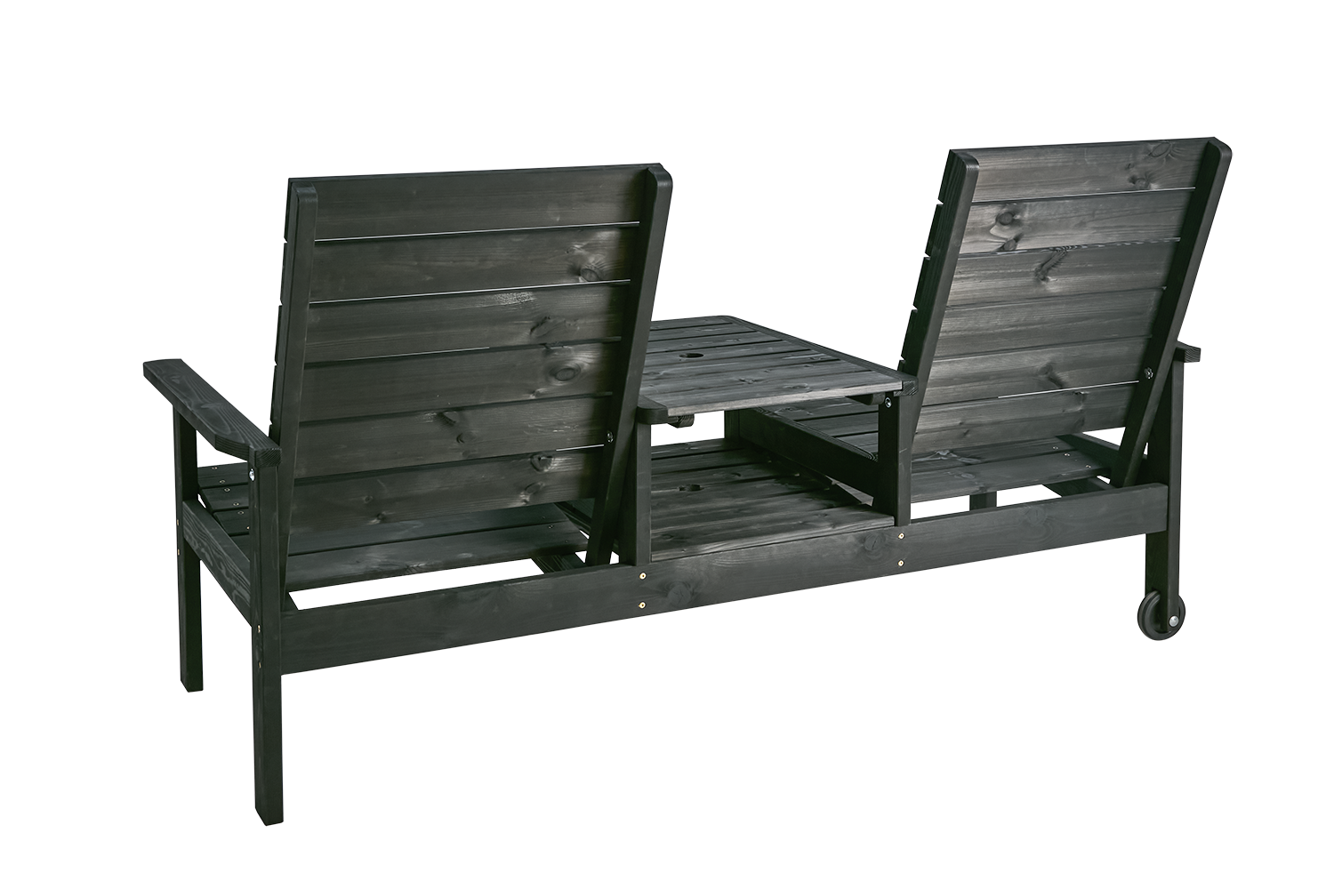 Du & Ja 2-Sitzer Sofa Schwarz