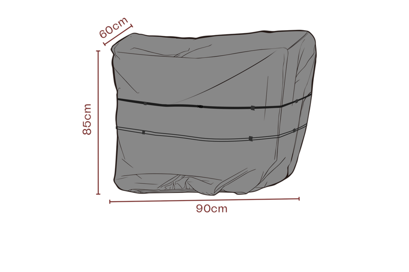 Möbelabdeckung Servierwagen Schwarz
