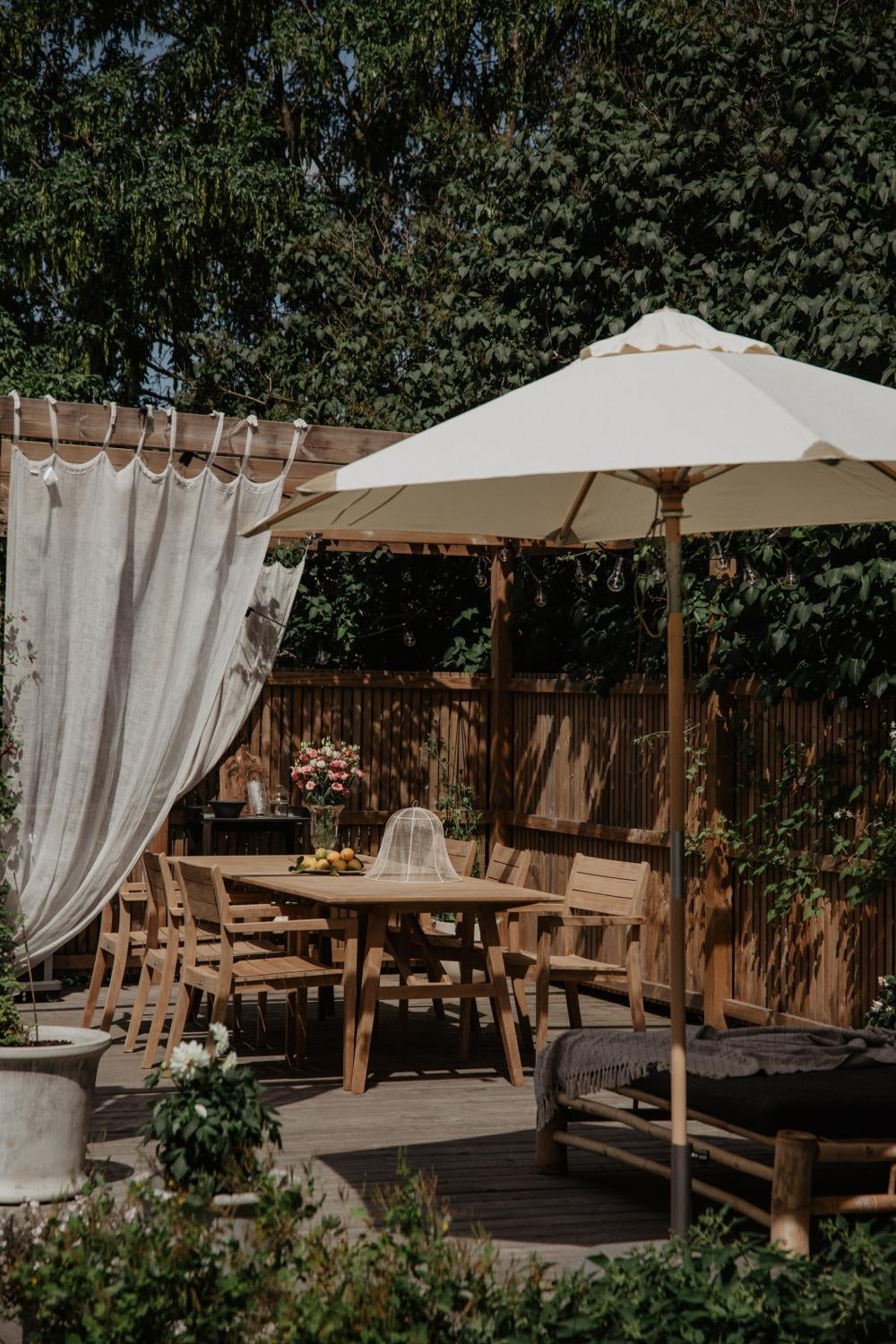 Trieste Sonnenschirm Natur/Offwhite