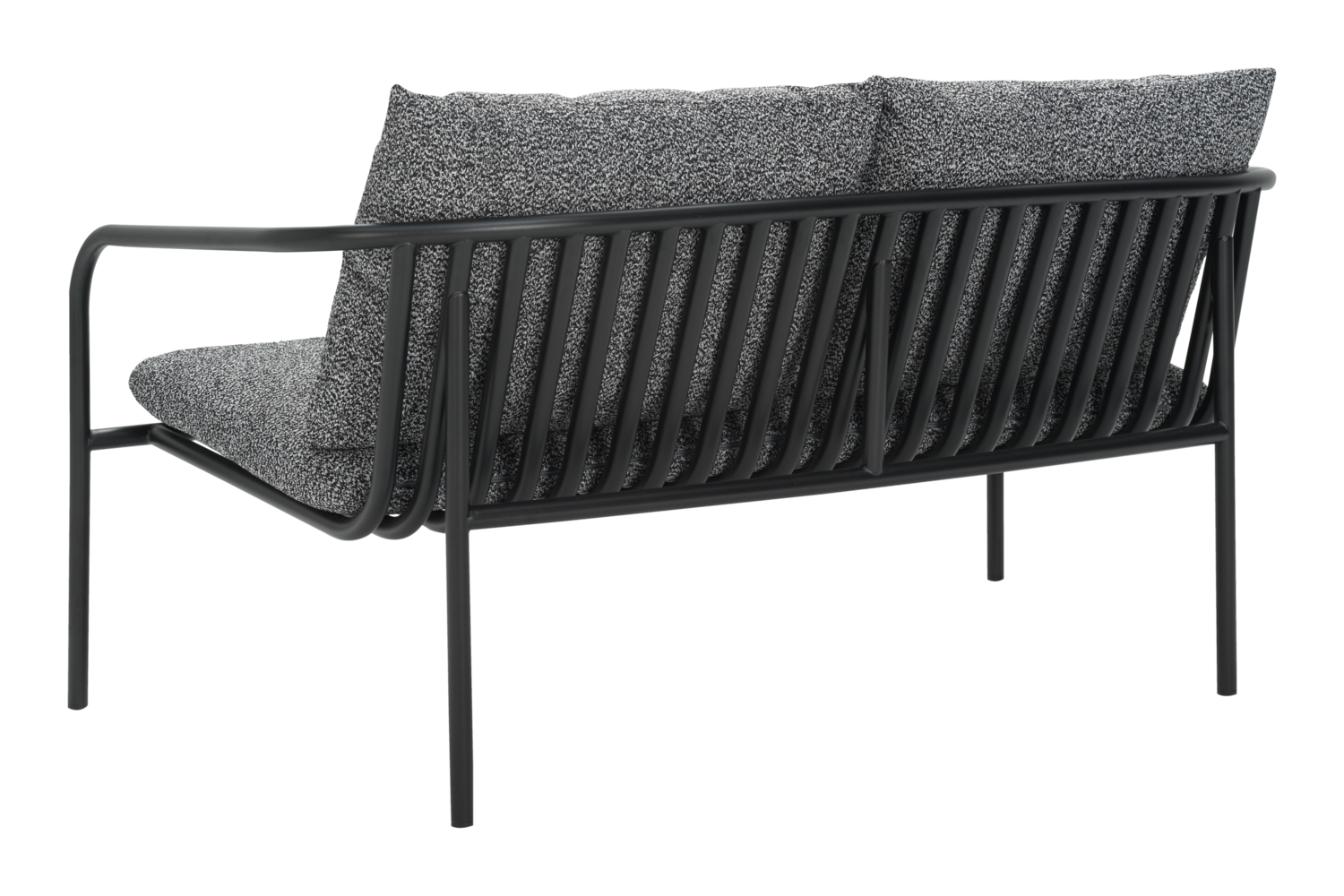 Bendt 2-Sitzer Sofa Schwarz/Teddy Ant
