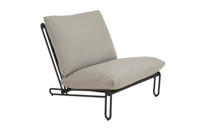 Blixt Loungesessel Schwarz/Cley beige