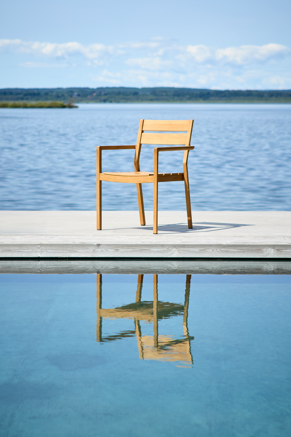 Delia Teak Diningsessel Natur