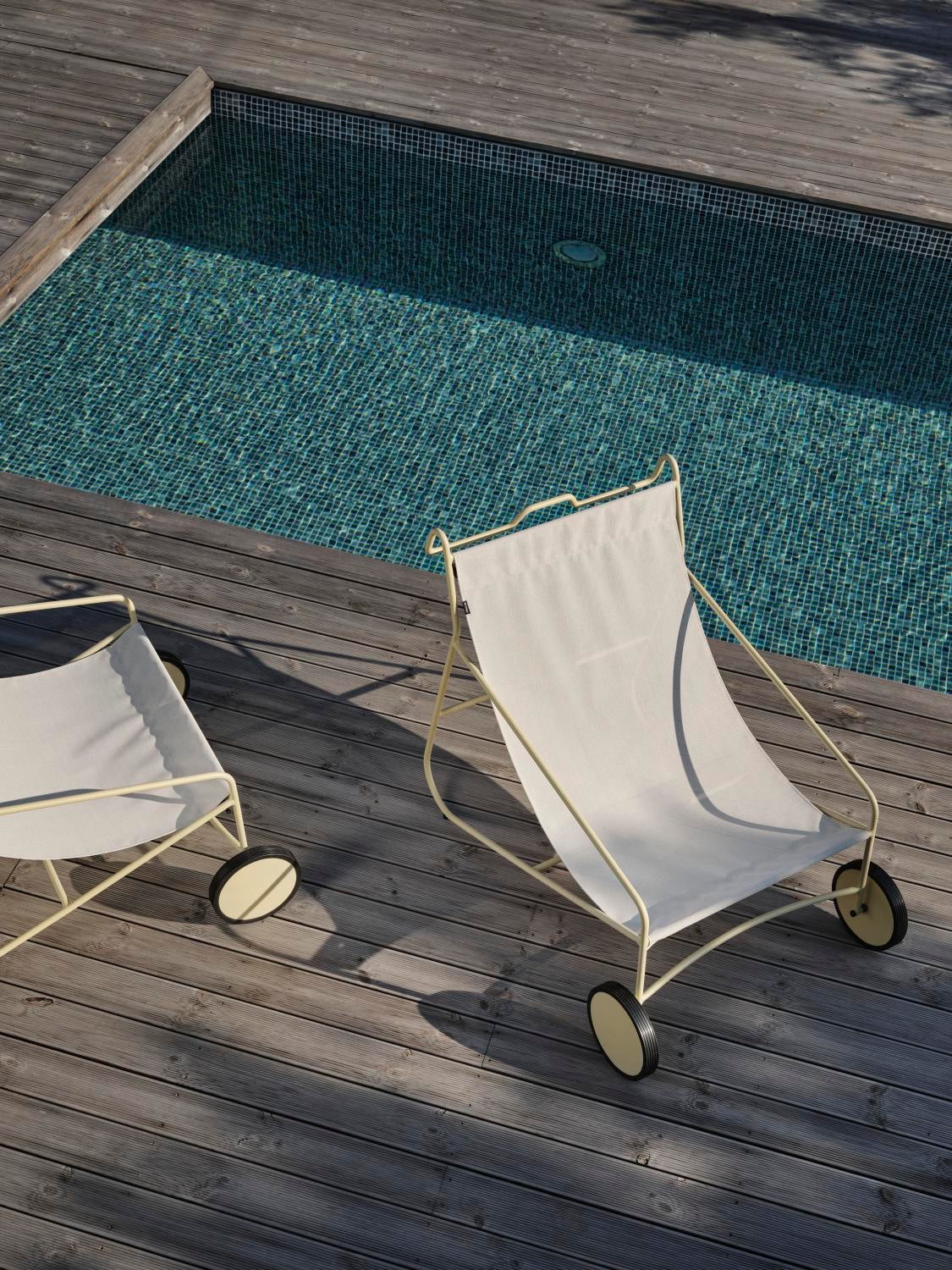 Poul Chair Loungesessel Lemon/Off-white