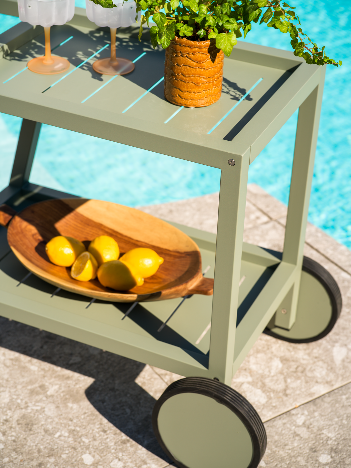 Samvaro Servierwagen Dusty Green