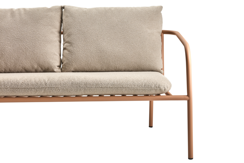 Bendt 2-Sitzer Sofa Peach/Teddy Beige