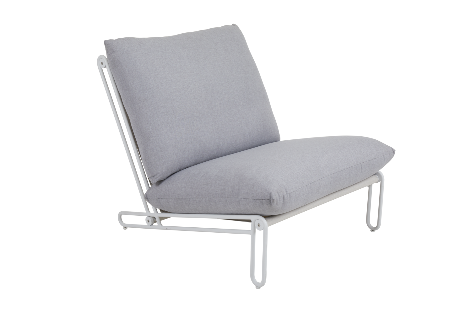 Blixt Loungesessel Weiß/Sky Grey
