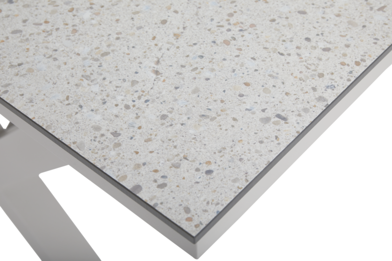 Hillmond Esstisch Khaki/Terrazzo