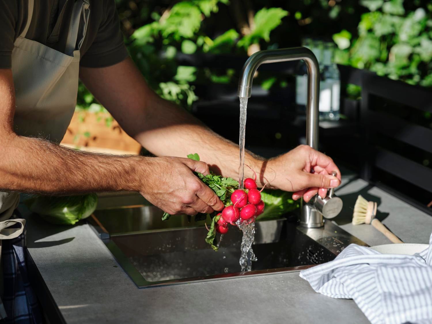 Fornax Outdoorküche Schwarz/teak