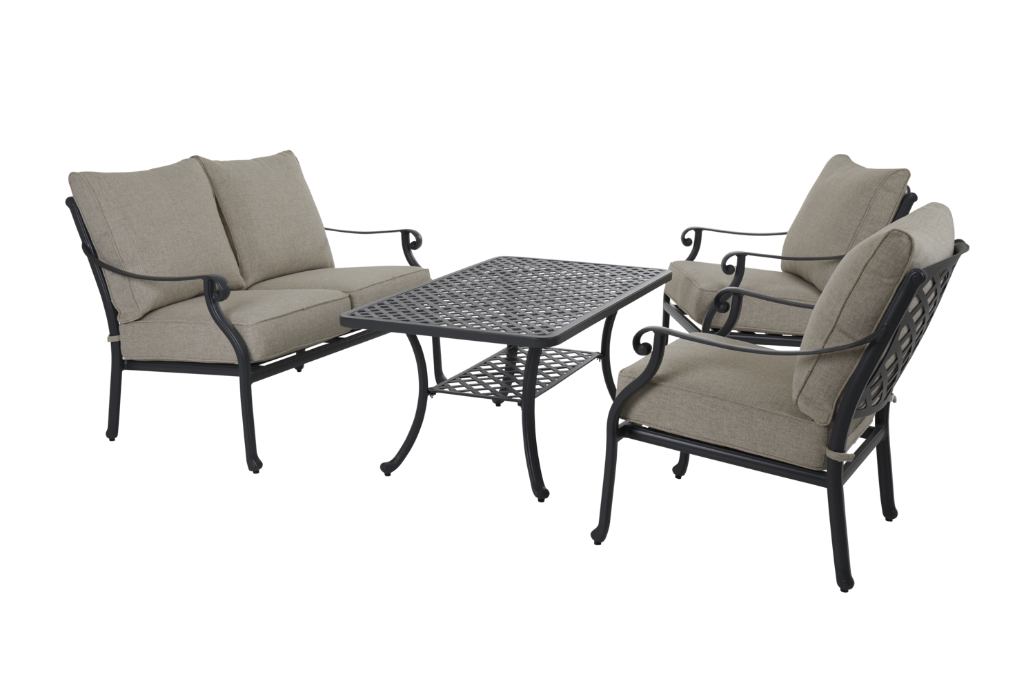 Arras Loungetisch Antrazit