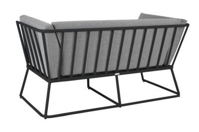 Vence 2-Sitzer Sofa Schwarz/Pearl Grey