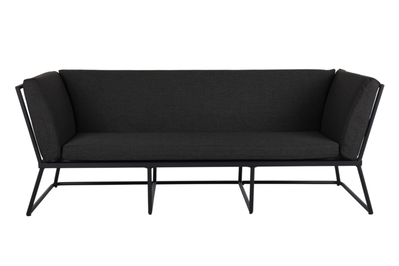 Vence 3-Sitzer Sofa Schwarz/Antrazit