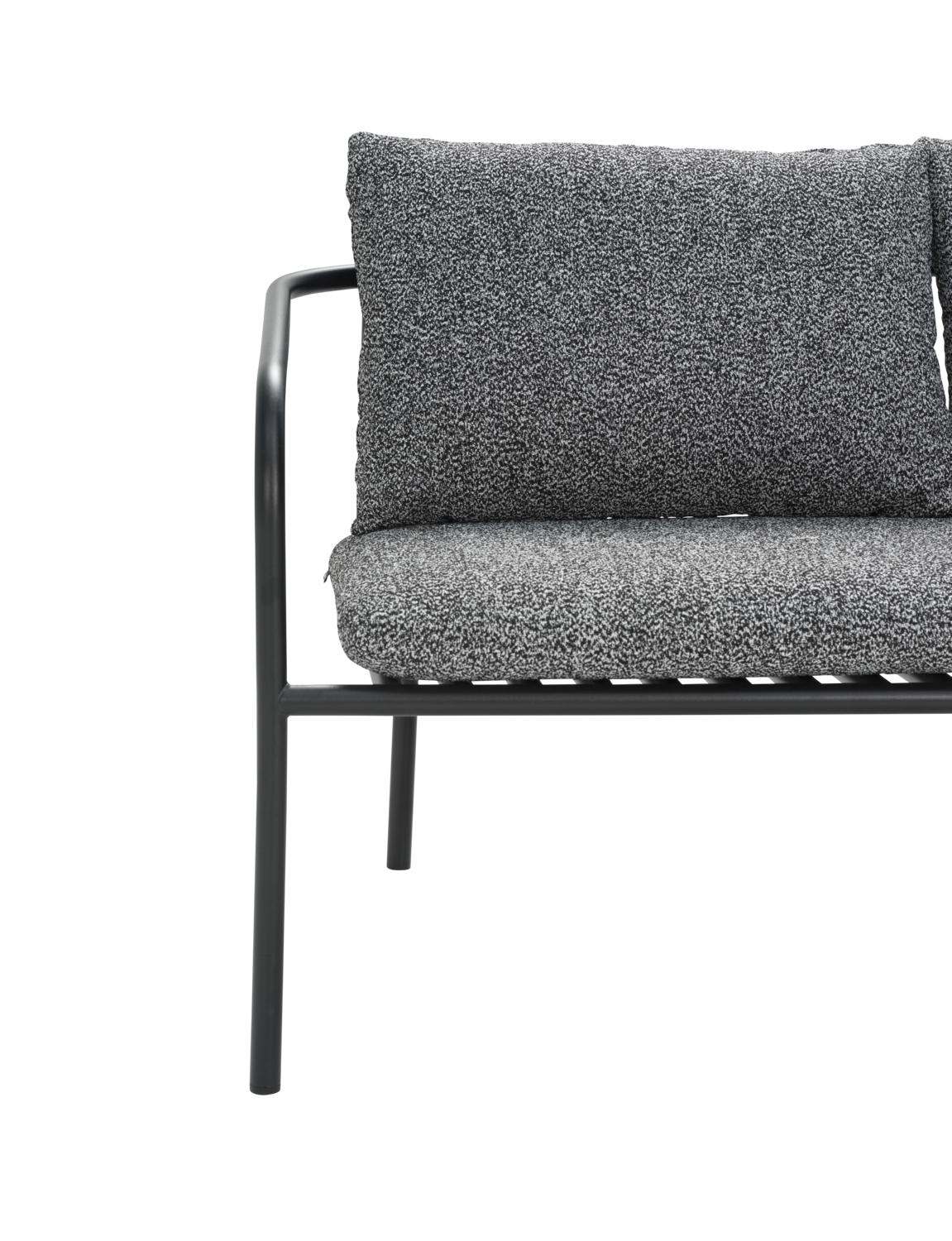 Bendt 2-Sitzer Sofa Schwarz/Teddy Ant