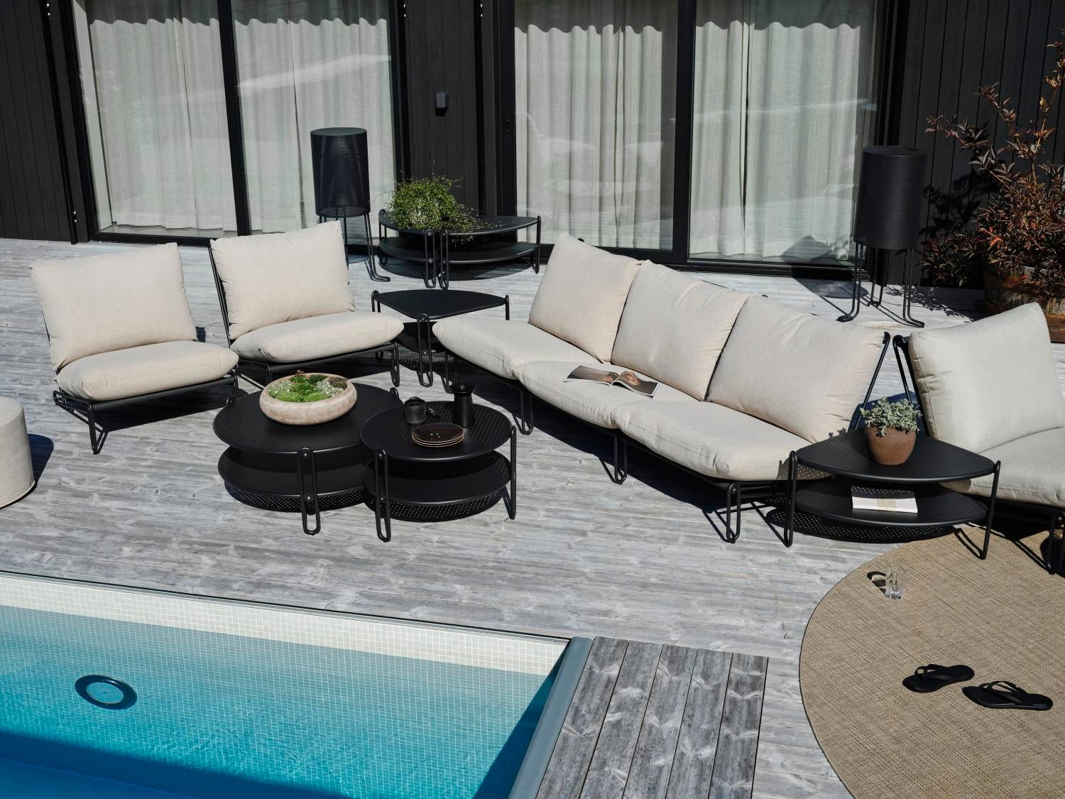 Blixt Loungetisch Schwarz