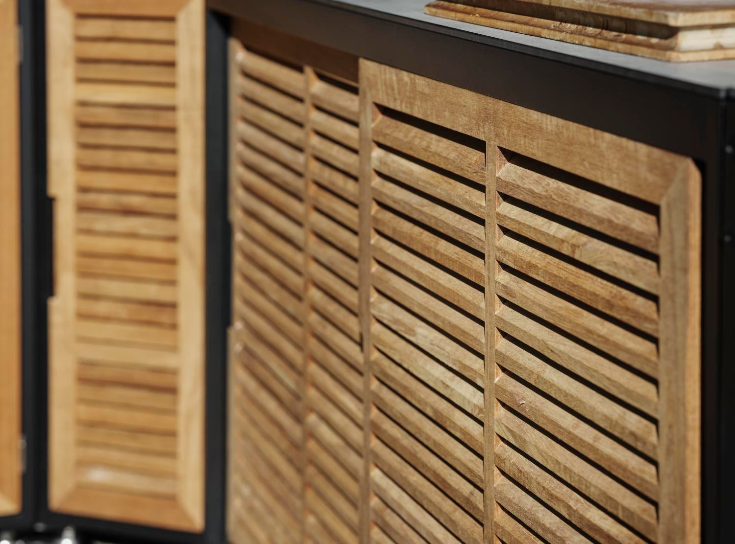 Fornax Outdoorküche Schwarz/teak