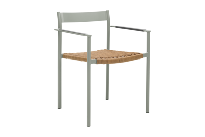 DK Diningstuhl Light Grey/Natur