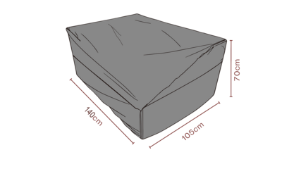 Möbelabdeckung Sofa Schwartz - Atmungsaktiv