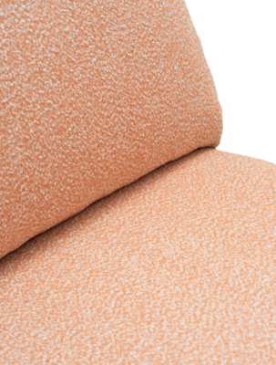 Blixt Loungesessel Pearl White/Teddy Orange