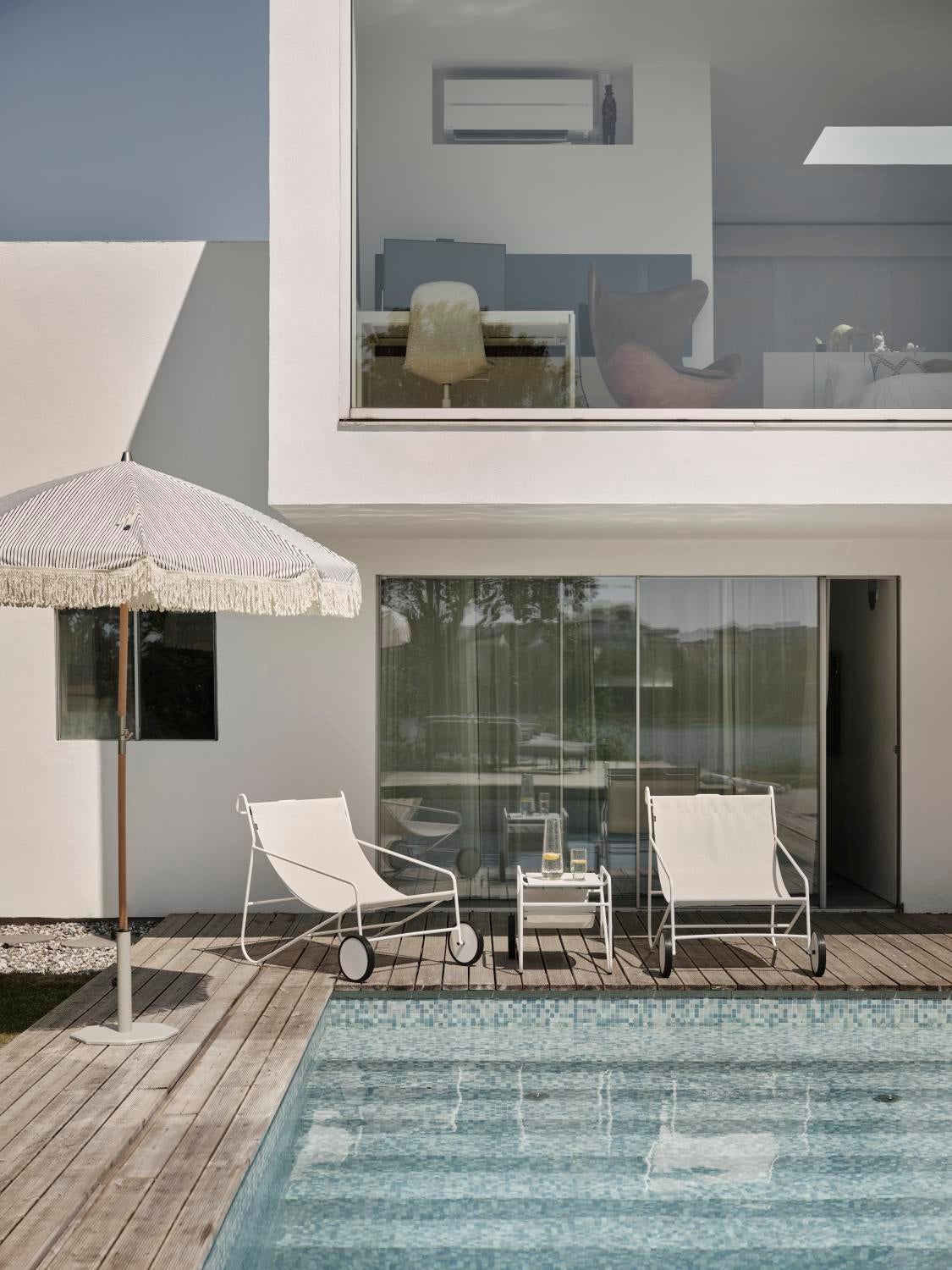 Gatsby Sonnenschirm Grey Stripe