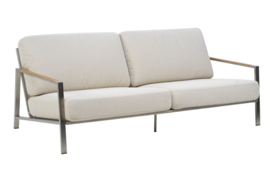 Naos 1_Soffa_2,5-sits Stainless Steel/Dot Beige