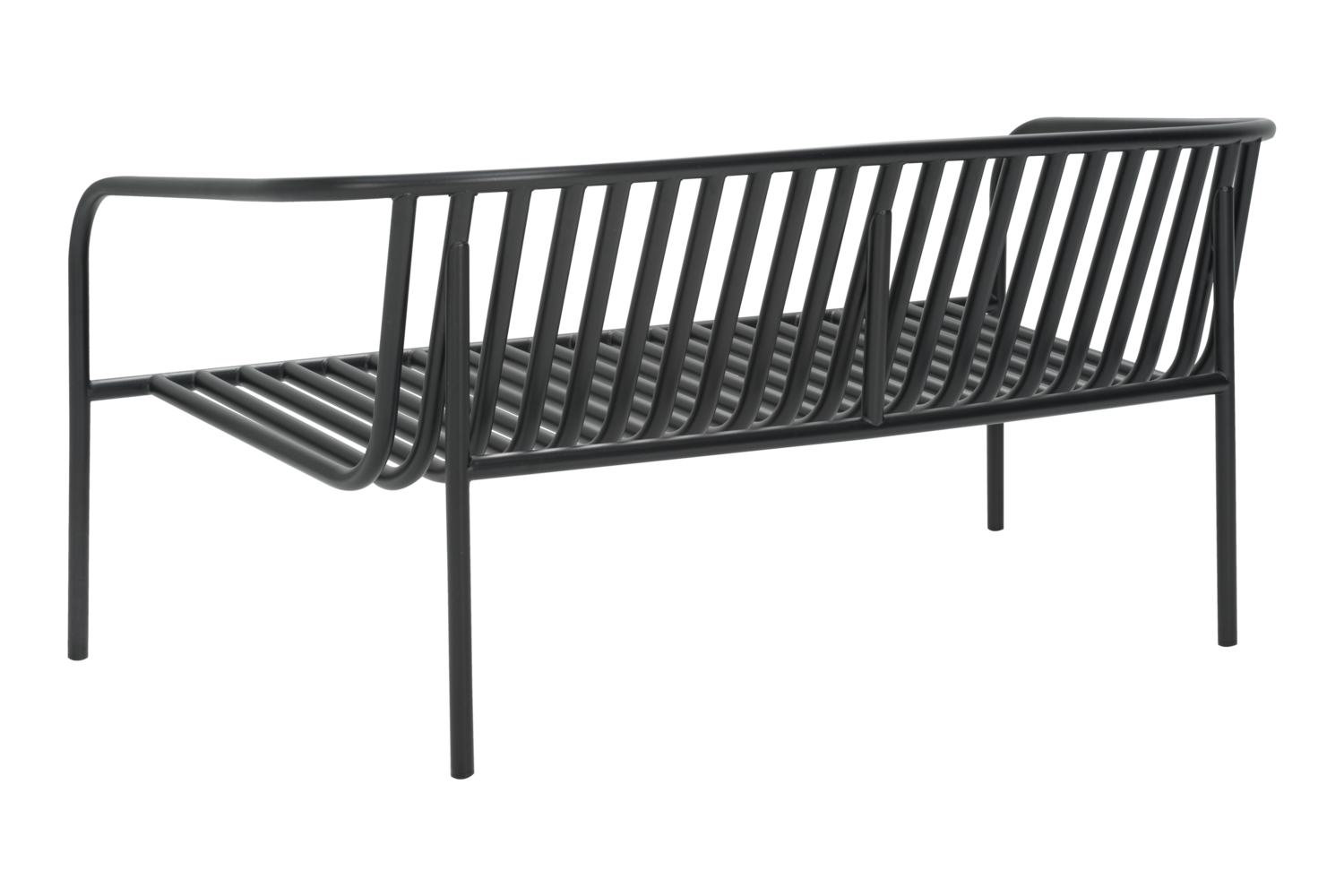 Bendt 2-Sitzer Sofa Schwarz/Teddy Ant