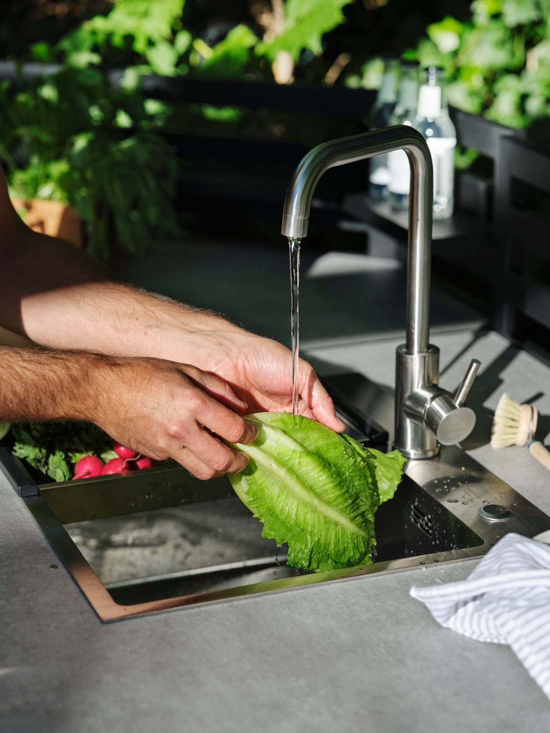 Fornax Outdoorküche Schwarz/teak