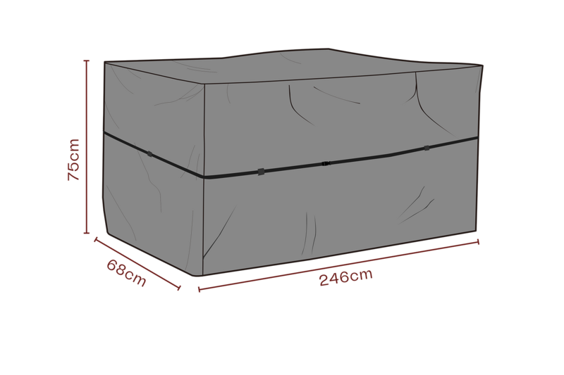 Möbelabdeckung Outdoorküche Schwarz