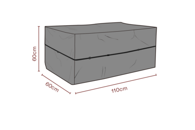 Möbelabdeckung Kissenbox Schwarz